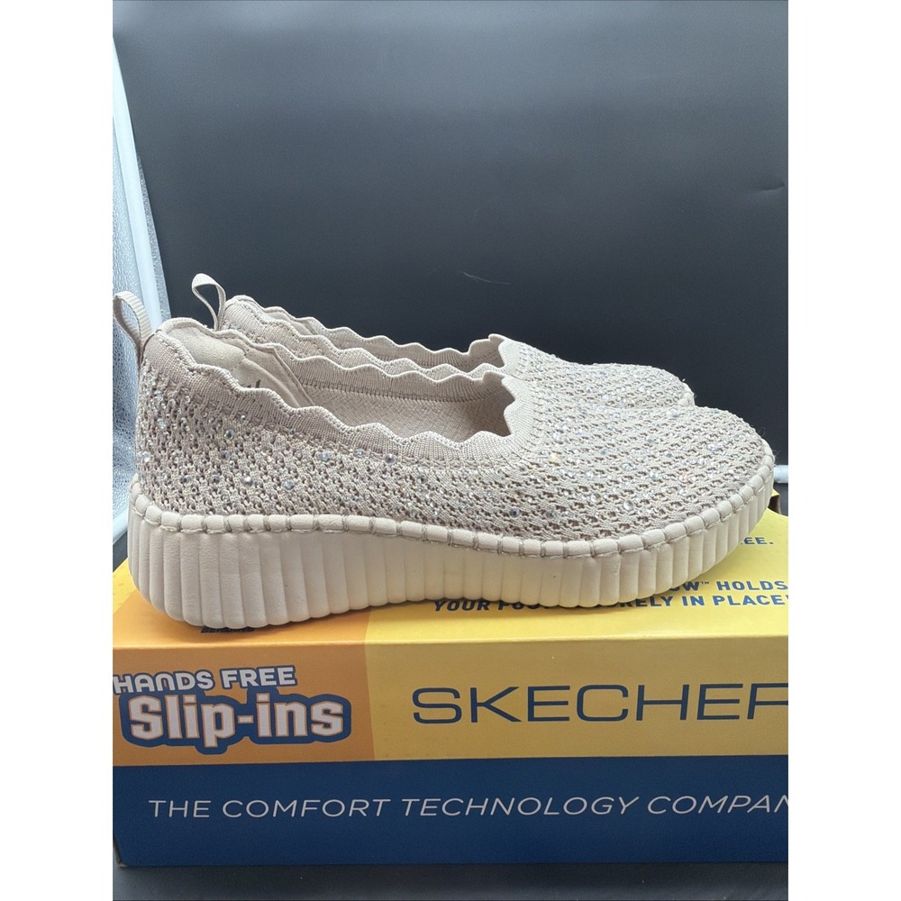 Skechers Comfort Stretch Fit Wilshire Blvd-Charmstride Taupe Women SZ 7 Slip On